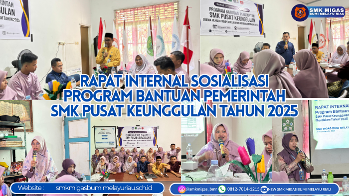 Rapat Internal Sosialisasi Program Bantuan Pemerintah SMK Pusat Keunggulan Tahun 2025